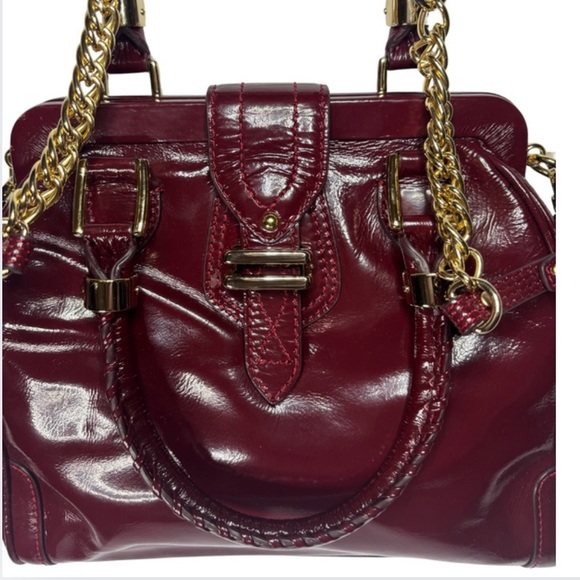 Vintage *AUTHENTIC* Cole Haan Burgundy handbag - Picture 2 of 7